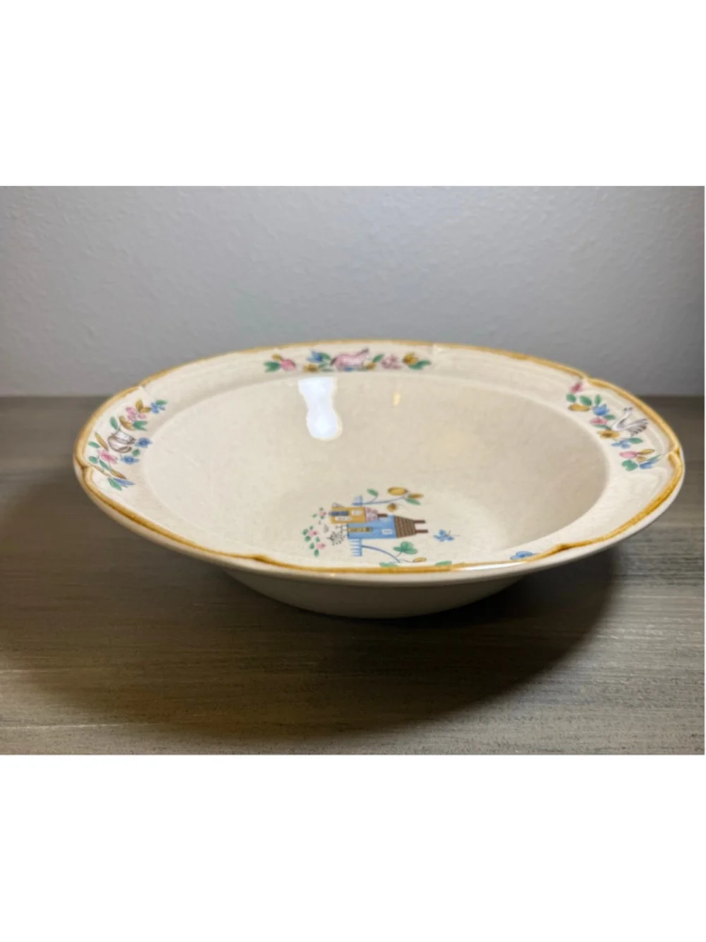 Vintage International Heartland Stoneware 9 Inch Serving Bowl Japan Cottagecore